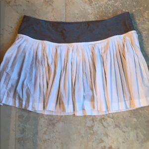 White Pleated Lululemon skirt